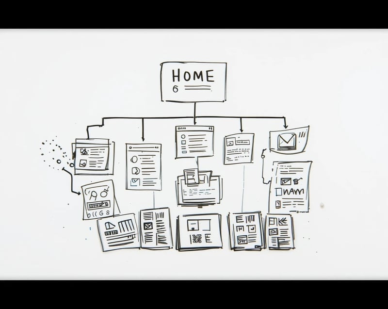 A sketch of a sitemap 